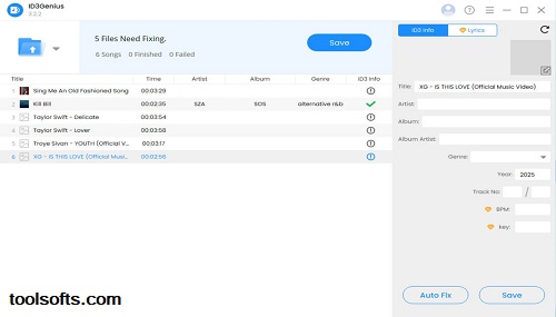 ID3Genius – ID3 Tag Editor App